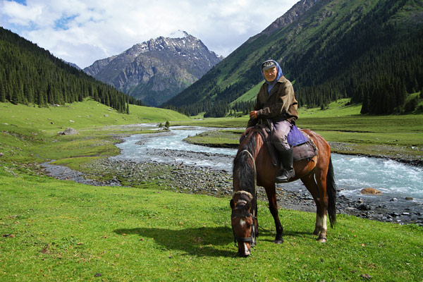 Trekking outside Karakol