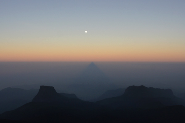 sunrise over Adam's Peak
