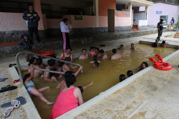 Hot spring at El Salado
