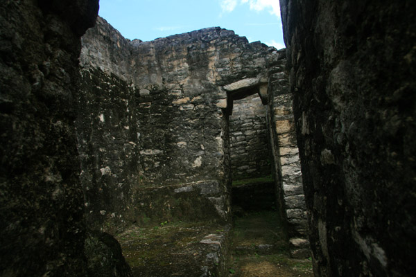 inside the ruins