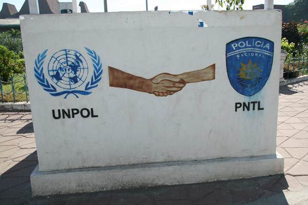UNPOL sign