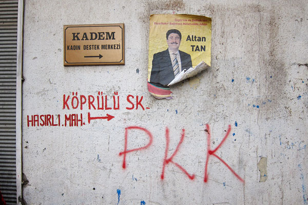 PKK graffiti in Diyarbakir