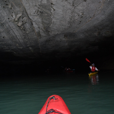 Cave kayaking
