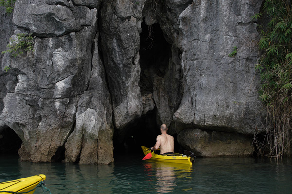 Cave kayaking