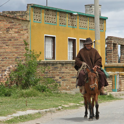 farmer on horse