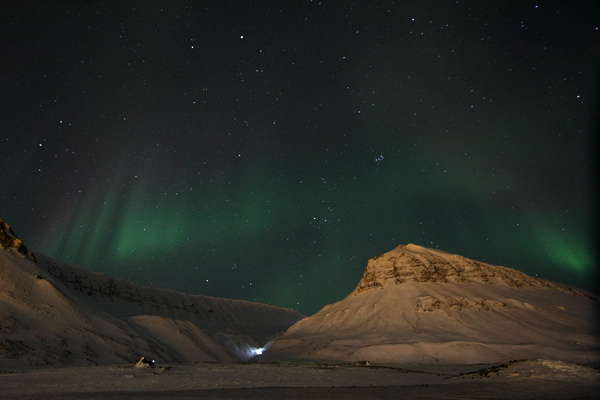 Northern lights on Svalbard