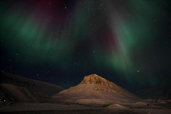 Northern lights on Svalbard