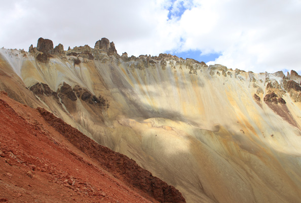 the crater rim